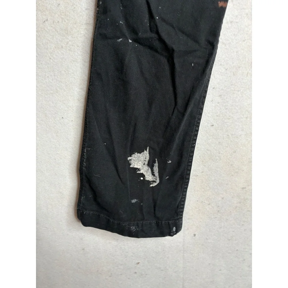 Carhartt Rugged Flex Relaxed Fit Canvas‎ Pants Black BN2291-M 30x32 Distressed